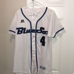 Authentic Game worn sewn Australian Australia Sydney Blue Sox Baseball Jersey M